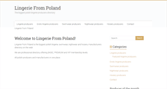 Desktop Screenshot of lingeriefrompoland.eu
