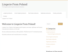 Tablet Screenshot of lingeriefrompoland.eu